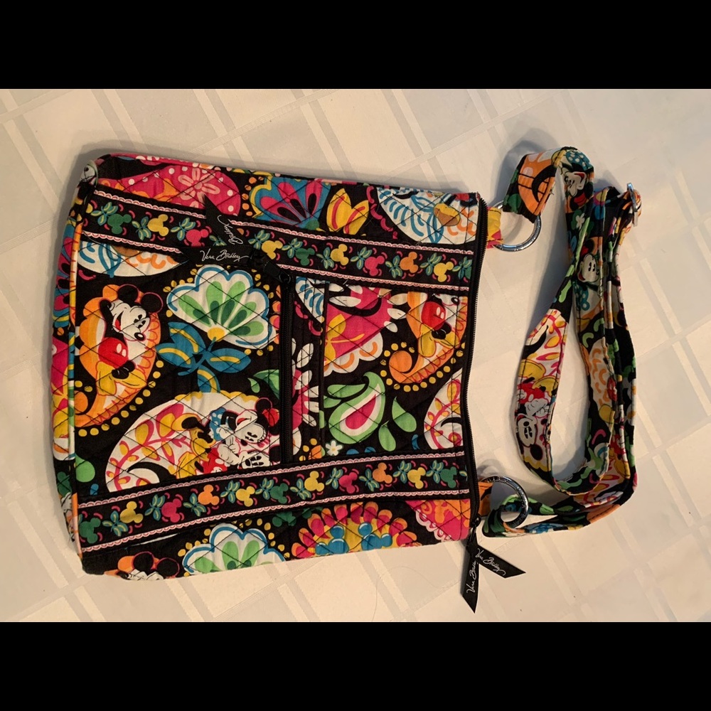 Disney Vera Bradley Hipster Crossbody Bag in Midnight with Mickey
